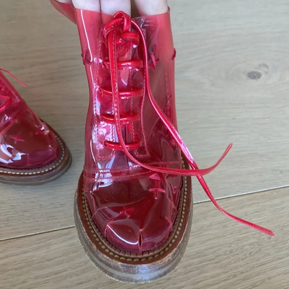 Simone Rocha PVC Clear Heeled Oxford - Picture 9 of 11